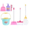 7 Pcs Cleaning Mopping Set Creative Toys Sweeping Kit Children’s Broom Small Plastic Tool Playthings 1