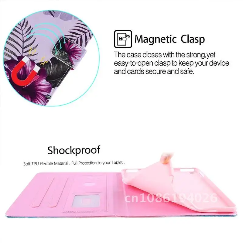 

Cute Marble Flower Painted Soft Silicone Case for iPad 9.7 2018 2017 5th 6th Generation Air 2 5 6 A1822 A1475