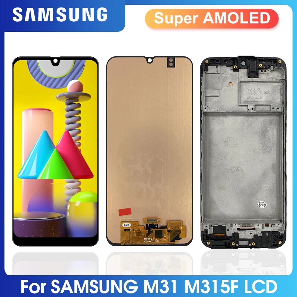 Сменный ЖК-дисплей 6 4 дюйма Super AMOLED Samsung Galaxy M31 M315 + дигитайзер сенсорного экрана