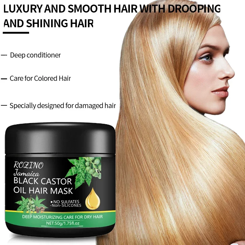 Jamaican Black Castor Oil Hair Mask Contains Black Castor Essence Fix Dense Hair Smooth Dry And Rough hair mask