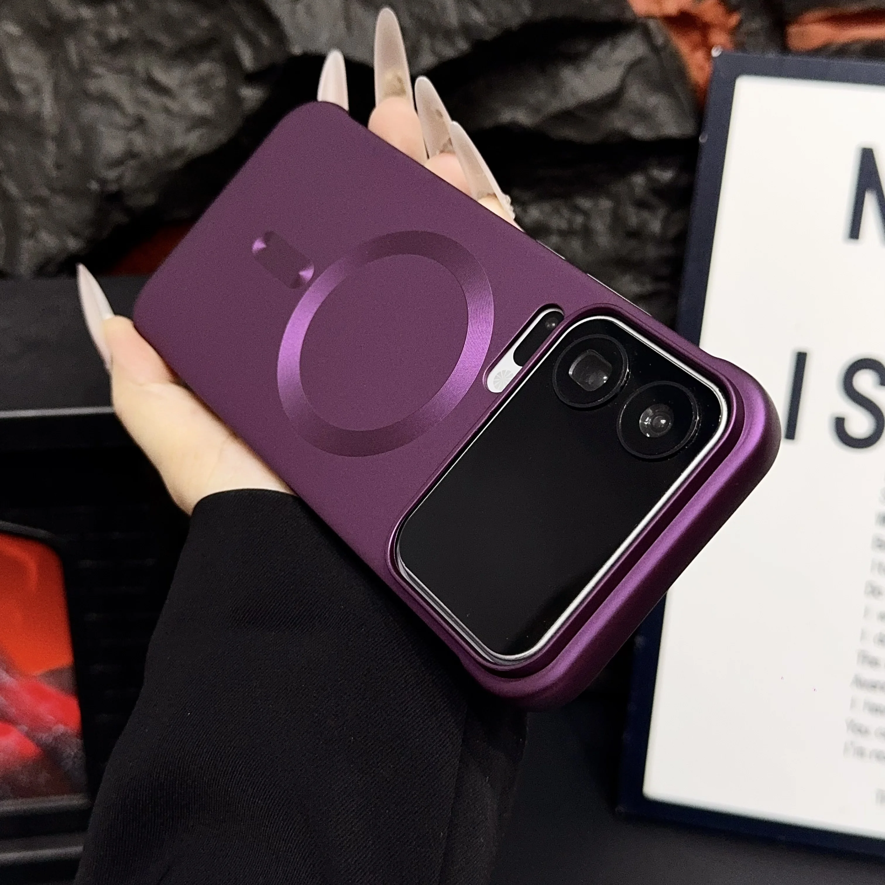 Luxury Matte Frameless Magnetic Wireless Charging Case - Ultra Slim Armor Cover