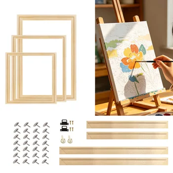 Cornici in legno per tele, cornici in legno per foto, cornici in legno per pittura a olio, cornici in legno per Diamond Painting, cornici da parete in legno per tele