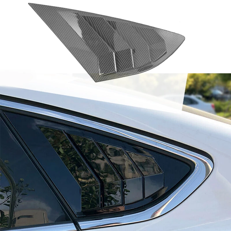 Car Side Window Louver 1 Pair Car Rear Side Vent Window Scoop Louvers Shutter Cover For Ford Mondeo Fusion 2013 2014 2015