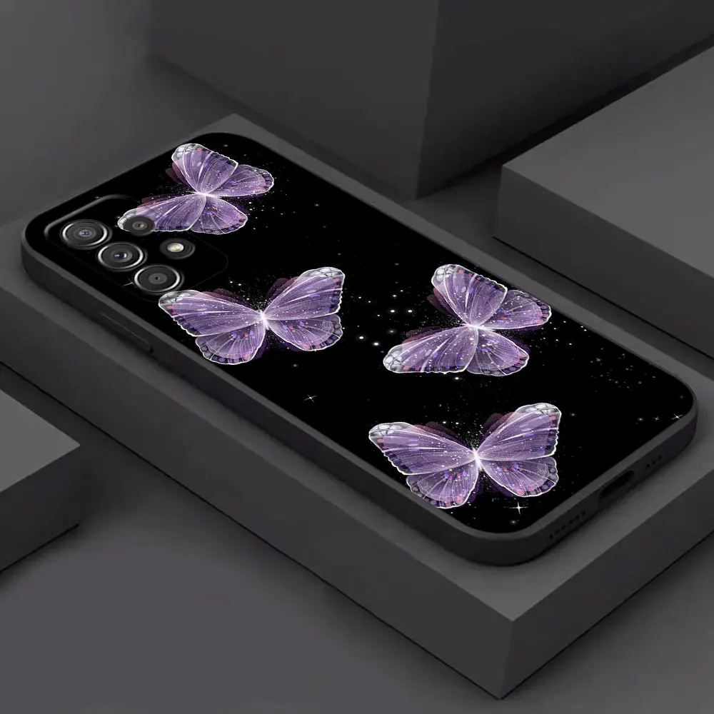 Elegant Black Butterfly Love Phone Case - Soft Protective Cover