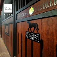 Horse Identification Nameplate for Stables, Owner Information Nameplate, Metal Nameplate in Both Chinese and English 8802037 1