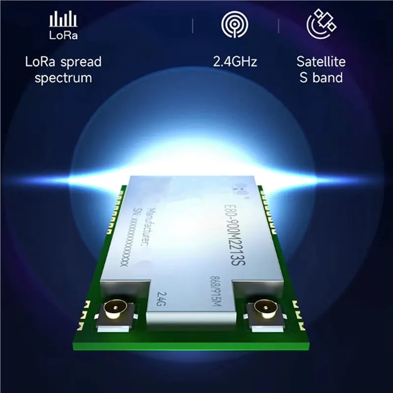 【RECOMENDAR】2X LR1121 Lora 스프레드 스펙트럼 모듈 듀얼 밴드 868Mhz 915Mhz 2.4G SMD TCXO CDEBYTE E80-900M2213S SPI RF 모듈 서브-모듈