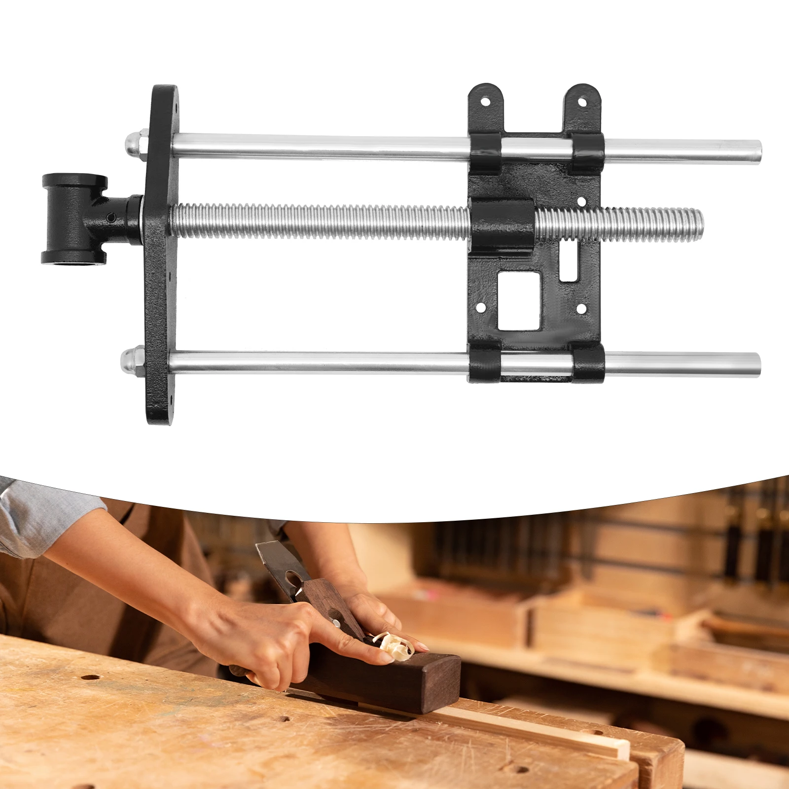 Gusseisen- und Stahl-Bohrmaschinenschraubstock aus Q235 Kohlenstoffstahl mit Präzisionsgewinde, für Holzbearbeitung, Metall-DIY und Werkbankmontage