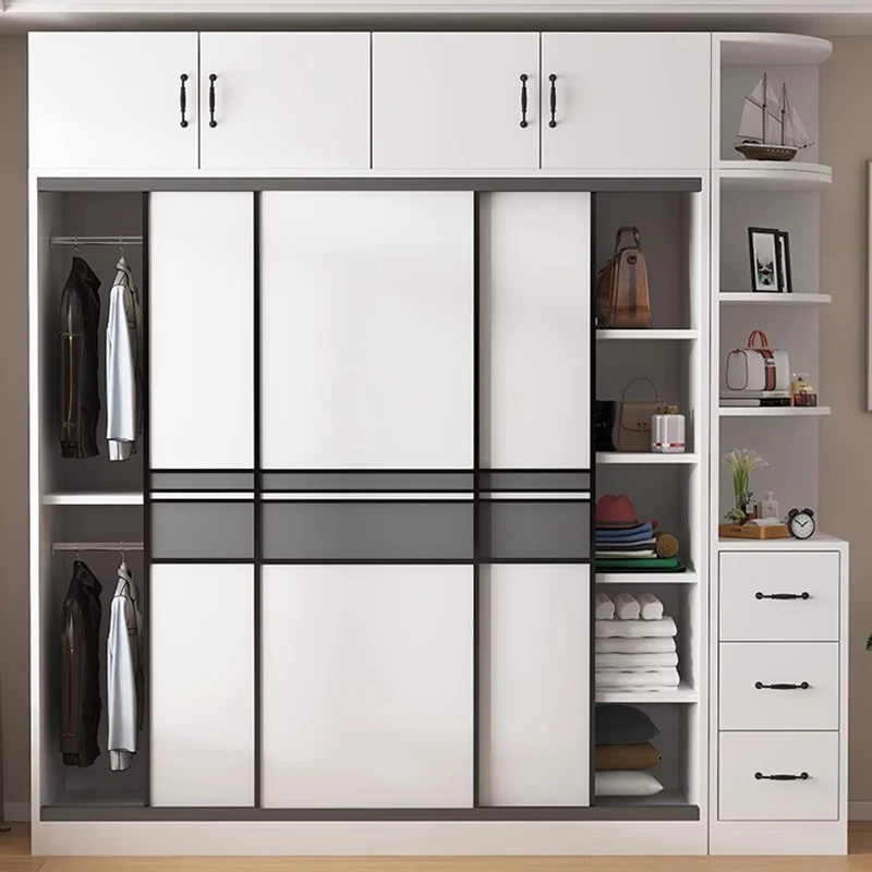 

Шкаф для хранения раздвижных дверей, деревянный разделитель, белый шкаф для брюк, органайзер, полки, нижнее белье, предметы для дома