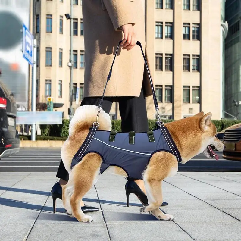 

Dog Lift Harness Adjustable Dog Lift Harness Sling Carrier Injuries Dog Back Leg Sling Pet Supplies For Old Disabled Walking