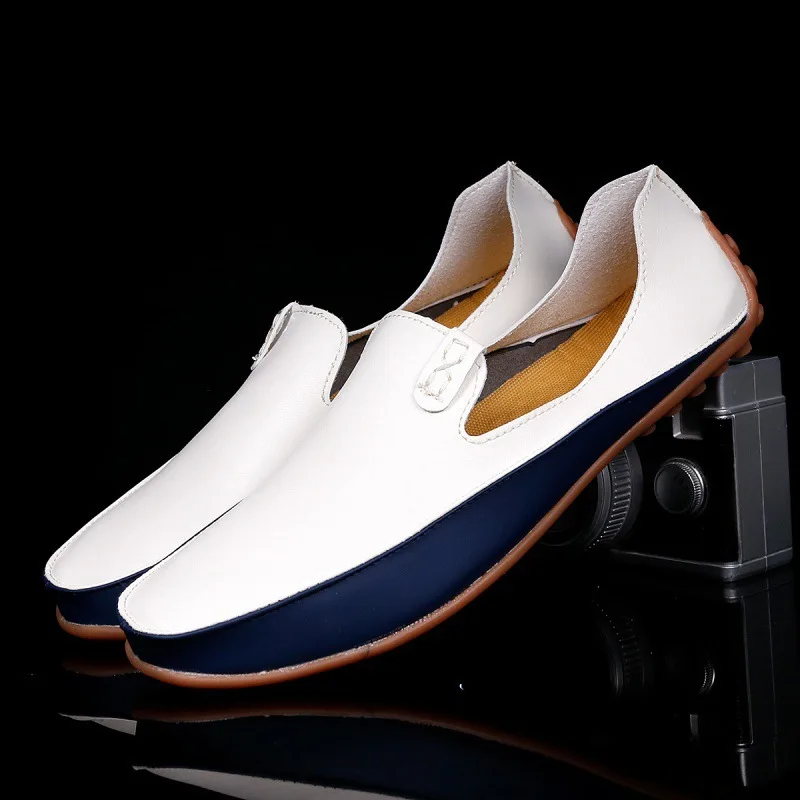

Shoes Genuine Leather Spring and Summer Genuine Leather Soft Bottom Casual Loafers Leather Shoes Breathable Sports Moccasins