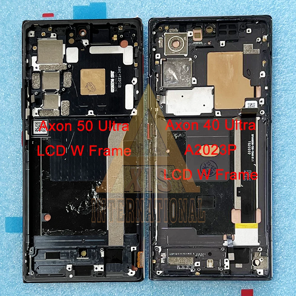 Amoled Originale Per Zte Axon 40 Ultra 5G Lcd A2023P Display Screen + Frame Touch Panel Digitizer Per Zte Axon 50 Display Lcd Ultra