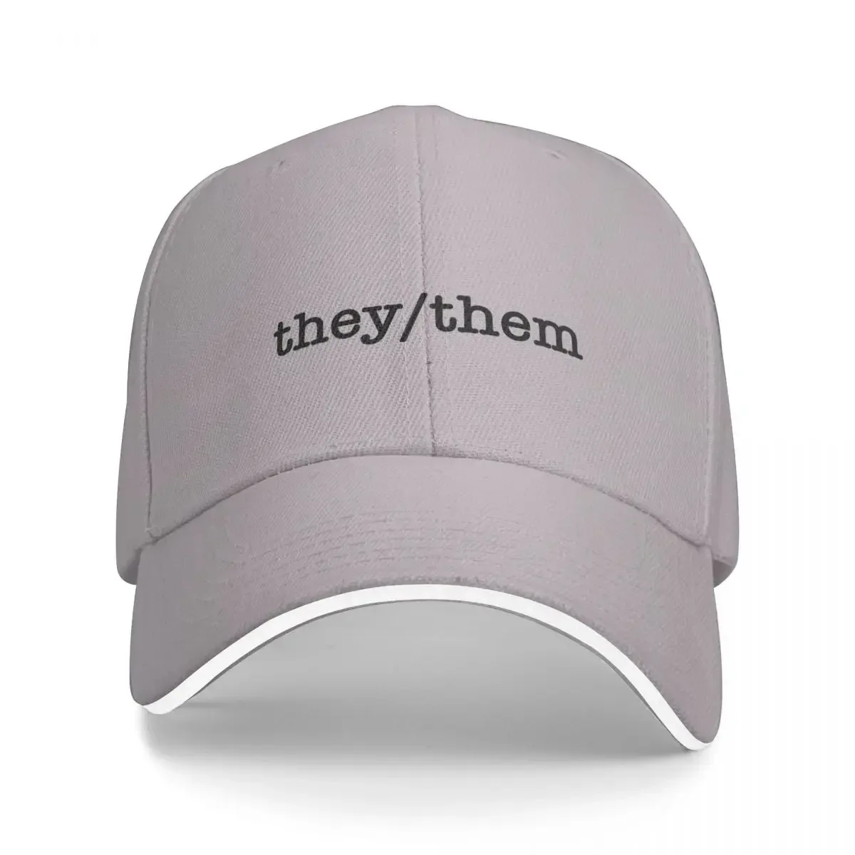 

they/them Cap Baseball Cap Military cap man Fashion beach Hat for girls Men's