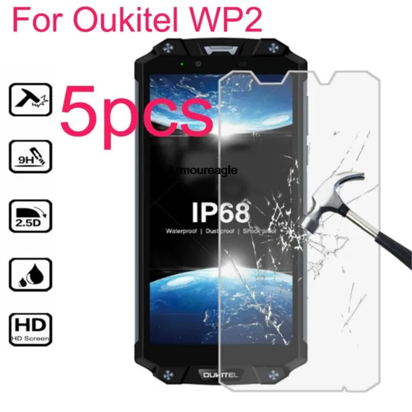 

5 шт., стеклянная Защитная пленка для oukitel wp2 wp 2