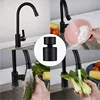 New Black 2 Mode Washbasin Faucet Nozzle 360° Rotary Splashback Faucet Aerator Kitchen Sink Pressurized Faucet Aerator Bubbler 6