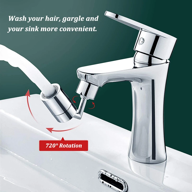 Universal 720° Rotation Kitchen Faucet Head Tap Anti splash Aerator