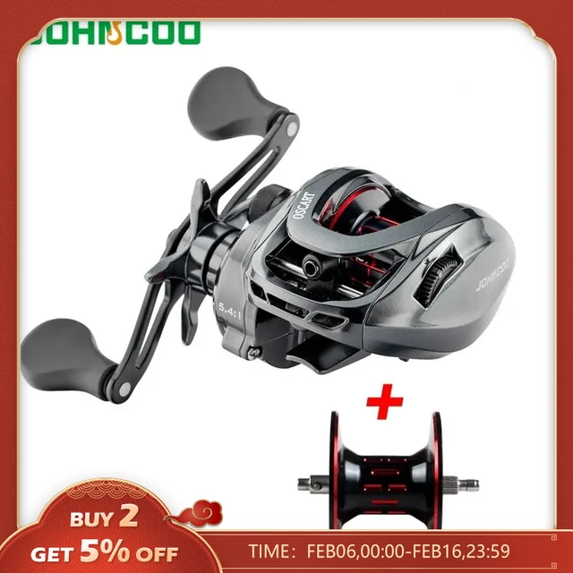 Saltwater Baitcasting Reel and Baitcaster 9BB 5.4:1 7.1:1 Bait Casting  Multiplier Coil Fishing Reel With Spare Spool For Octopus - AliExpress