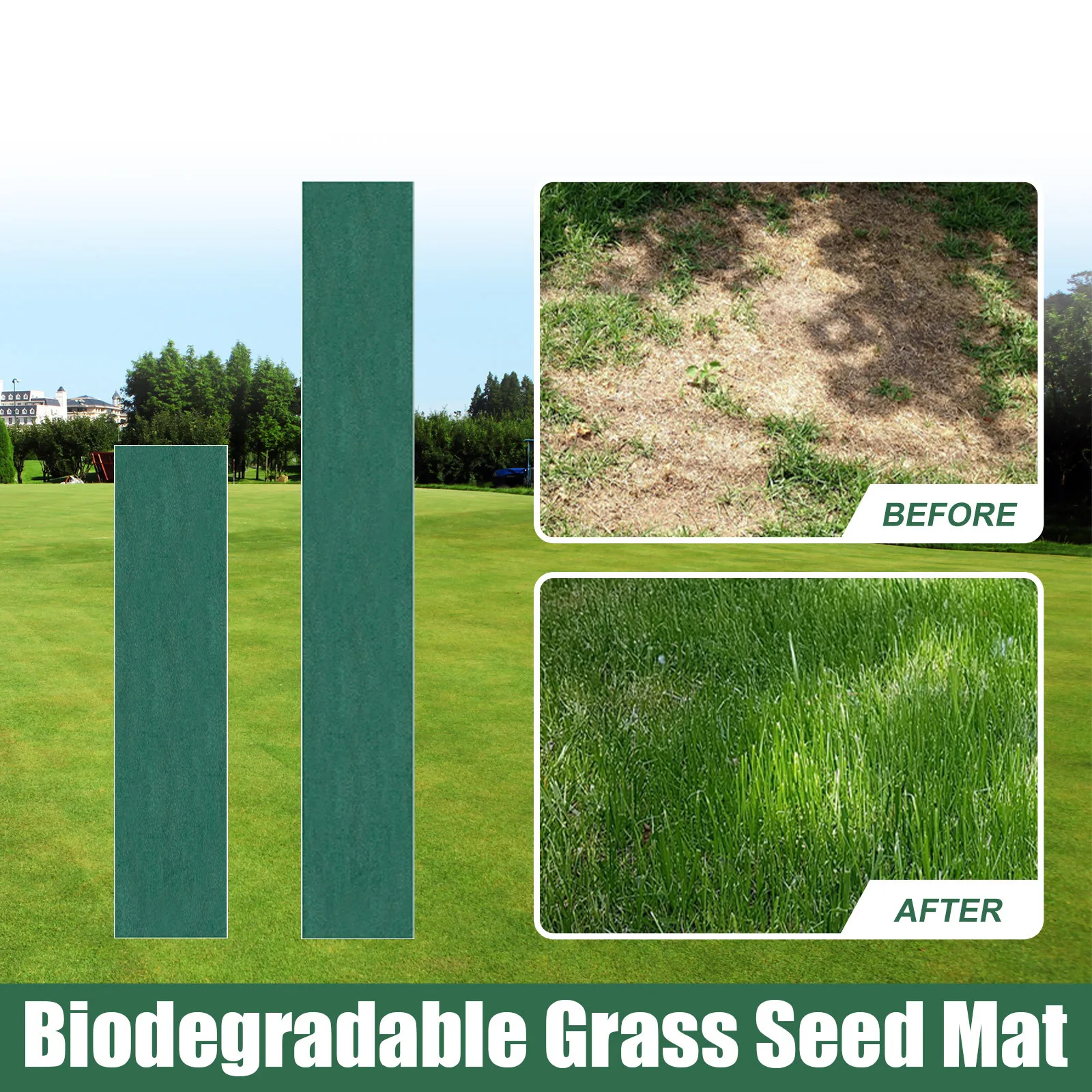 Biodegradable Grass Seed Mat Blapee Store