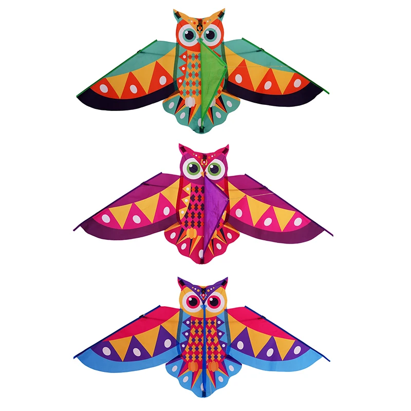 1Set Funny Children's Cartoon Animal Kite Owl Kite Children Kite Flying Toy Outdoor Toys Kites Toys Colorful Long Tail Kite New 6