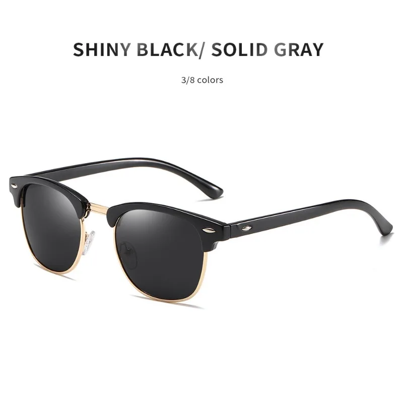 2025 New Style: 1PC Plastic Polarized Sunglasses, Unisex, Trendy, Versatile, Retro Style 1