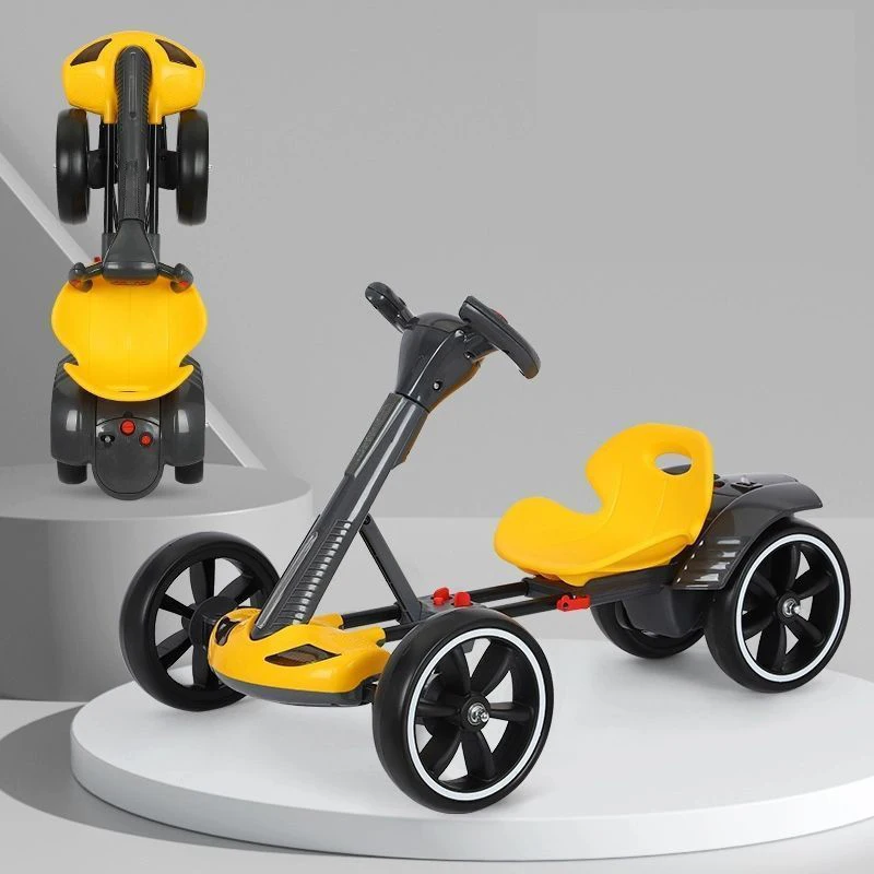 Children's Kart Electric Four-wheeler Can Be Folded with a Key Early Education