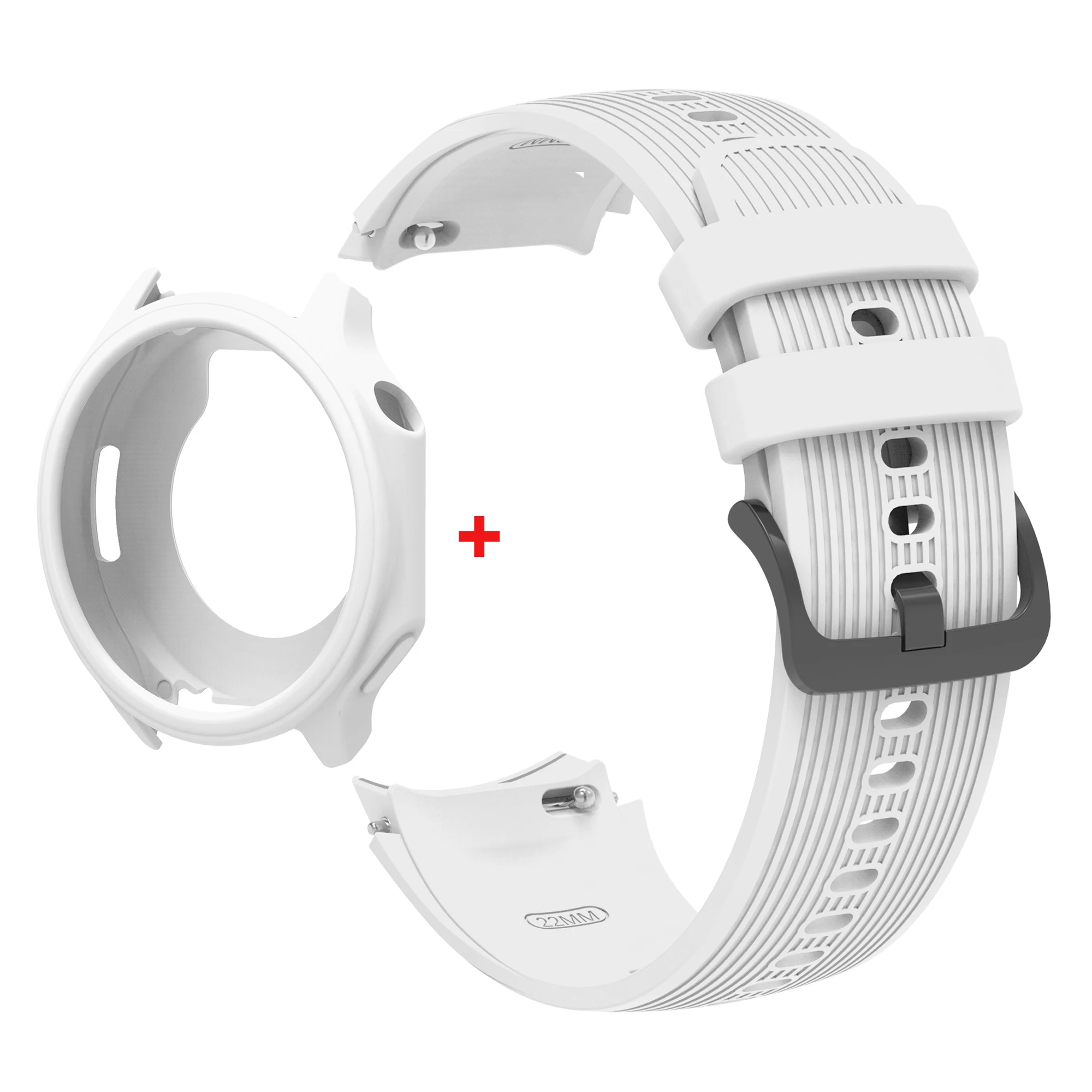 Silicone Protective Case with Strap for Smart Watches - Soft Protector Shell