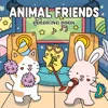 Animated Cute Animals Coloring Book: A Picture Book Adventure Featuring a Group of Friends 1