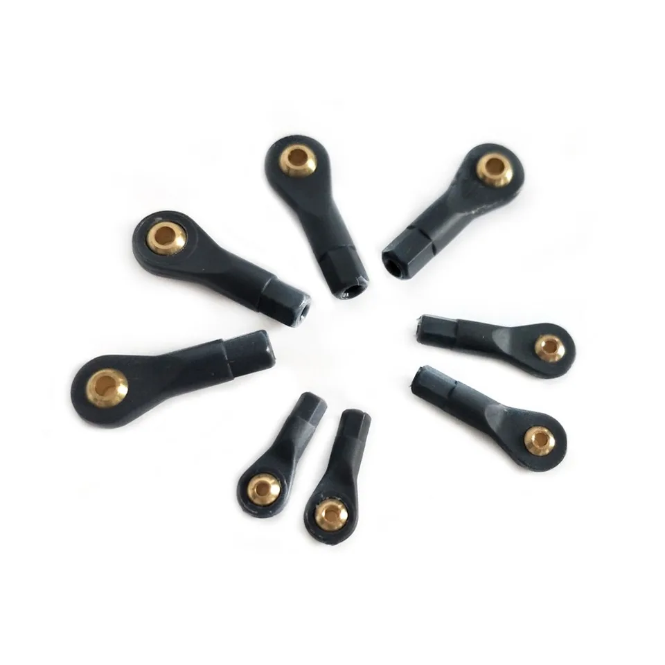 Asta Di Collegamento Con Giunto A Sfera RC – M2, M2,5, M3 Per Auto 1/10, Aliante, Timone – Nero
