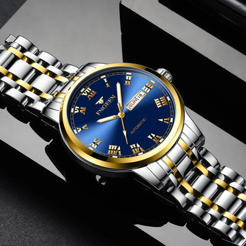 

Watch Men's 2023 New Waterproof Sports Stainless Steel Luminous Quartz Fashion Men's Watch Analog Clock Auto Calendar Week