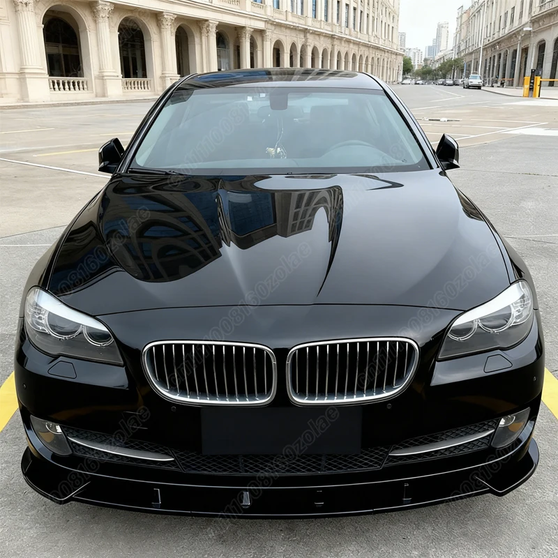 BMW 5 시리즈 F10 2010 2011 2012 2013 자동차 MP 스타일 프론트 범퍼 립 스포츠 레이싱 3PCS 프론트 립 바디 개조 키트