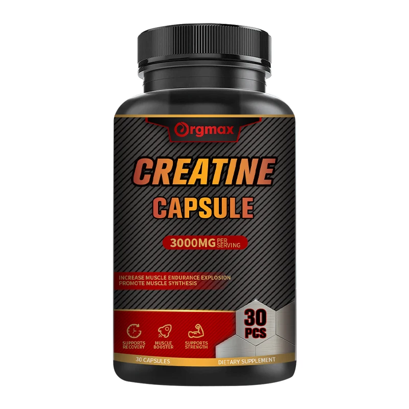 OrgmaxCreatineMonohydrateCapsulesWheyProteinGainStrengthMuscle