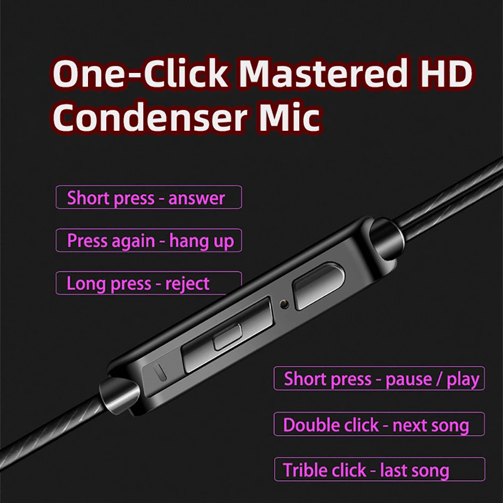 AK6 Copper Driver HiFi Wired Earphone Race Sport Headphone Bass Stereo Headset Music Earbuds 3.5MM In Ear With Mic