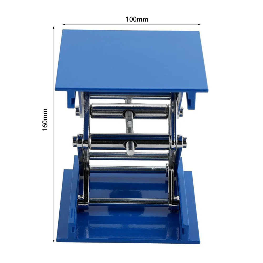 Router Lift Base With Crank Handle - Aluminum Alloy Table & Stainless Steel Rod, 4-Jaw Clamp For Woodworking
