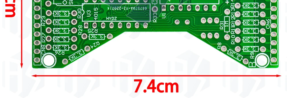 1 ~ 3PCS DC 5V Rot Blau Grün LED Elektronische Sanduhr DIY Kit Geschwindigkeit Einstellbar Lustige Elektronische DIY Kits LED Doppel Schicht PCB – Detail 18