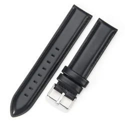 Premium Genuine Leather Watch Strap - Unisex, Multiple Sizes Available - 13mm (Black)