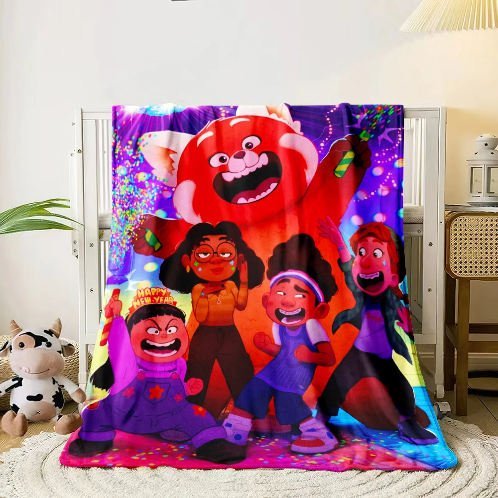 Turning Red blanket, Lightweight Flannel Throw for Sofa,Bed,Travel,Camping,Livingroom,Office,Couch,Chairs, and Beds