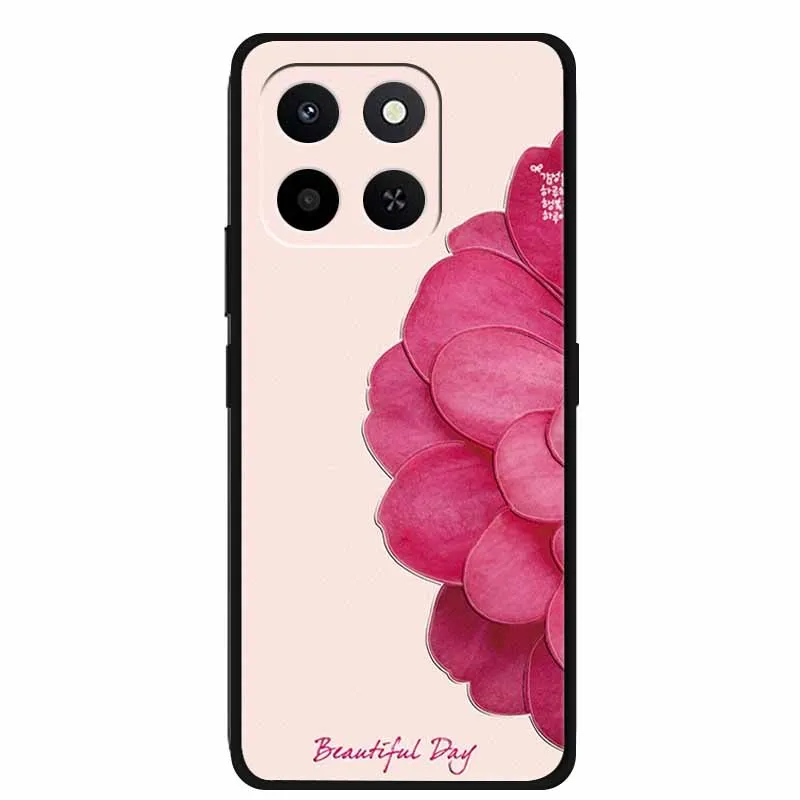 3D Lovely Floral Soft Silicone Phone Case - TPU Protector
