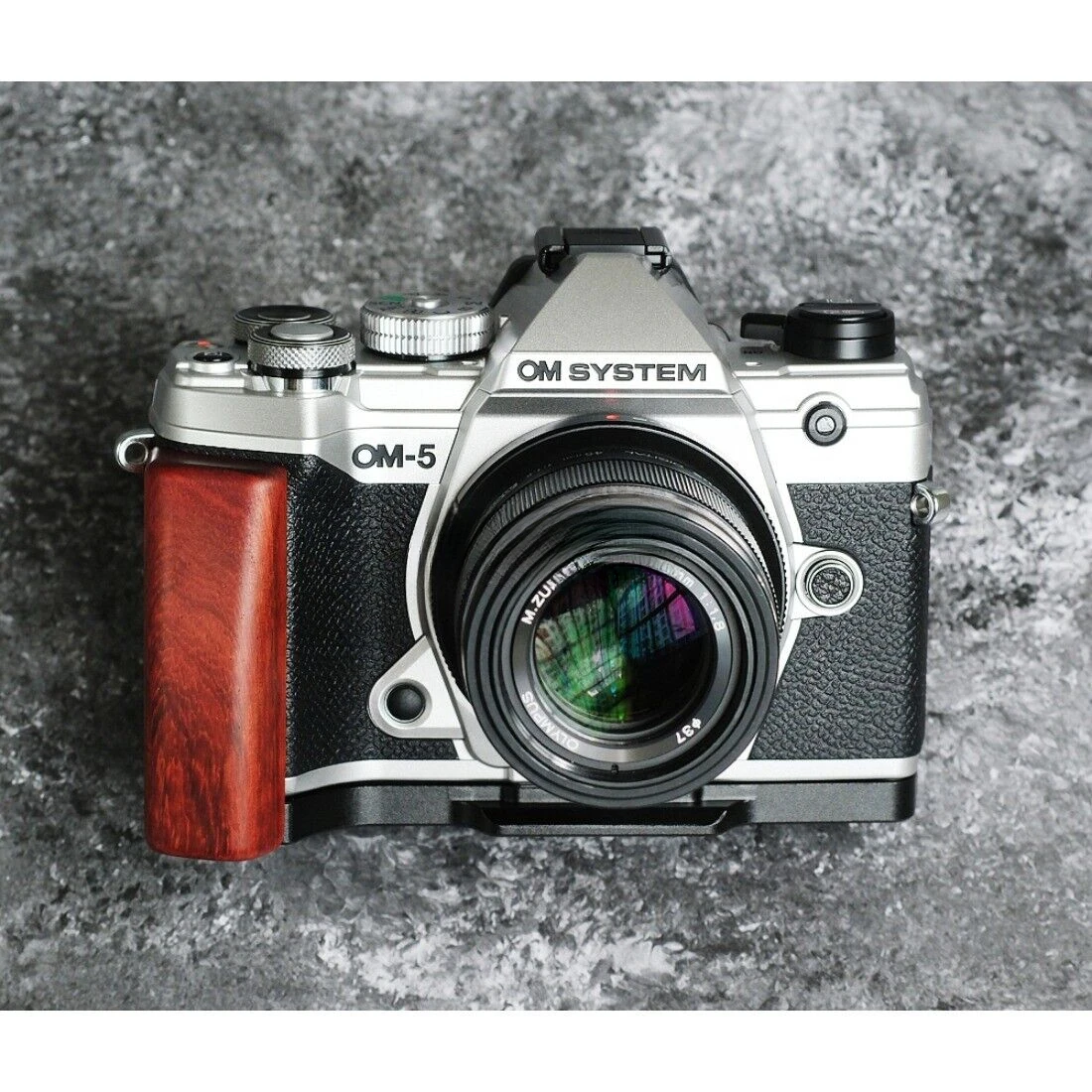 木材黒檀クルミローズウッドハンドグリップ L ブラケット