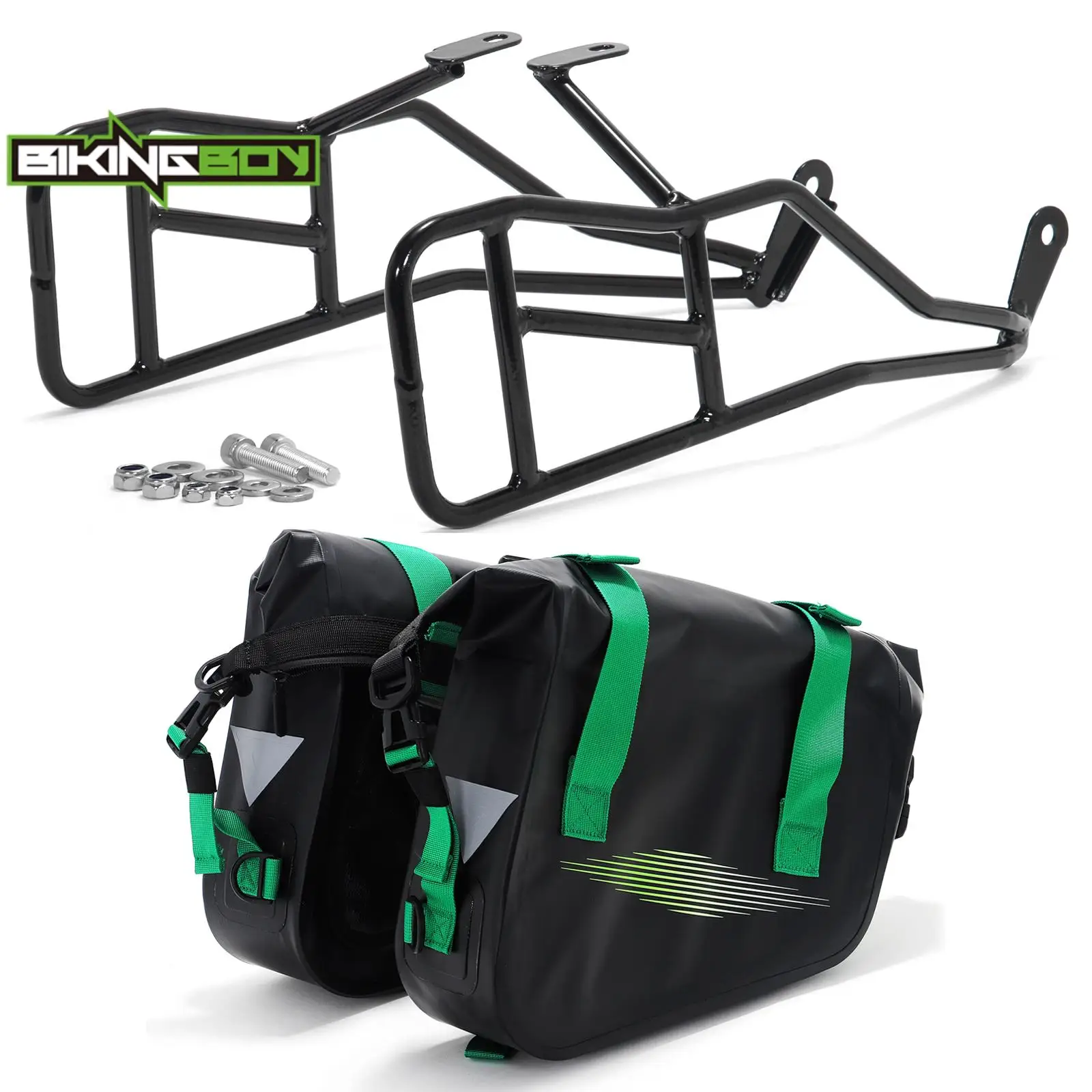 Bikingboy 4L + 4L Borse Laterali Borse Da Sella Set Di Valigie E Staffe Per Talaria Sting Electric Dirt Bike Mx