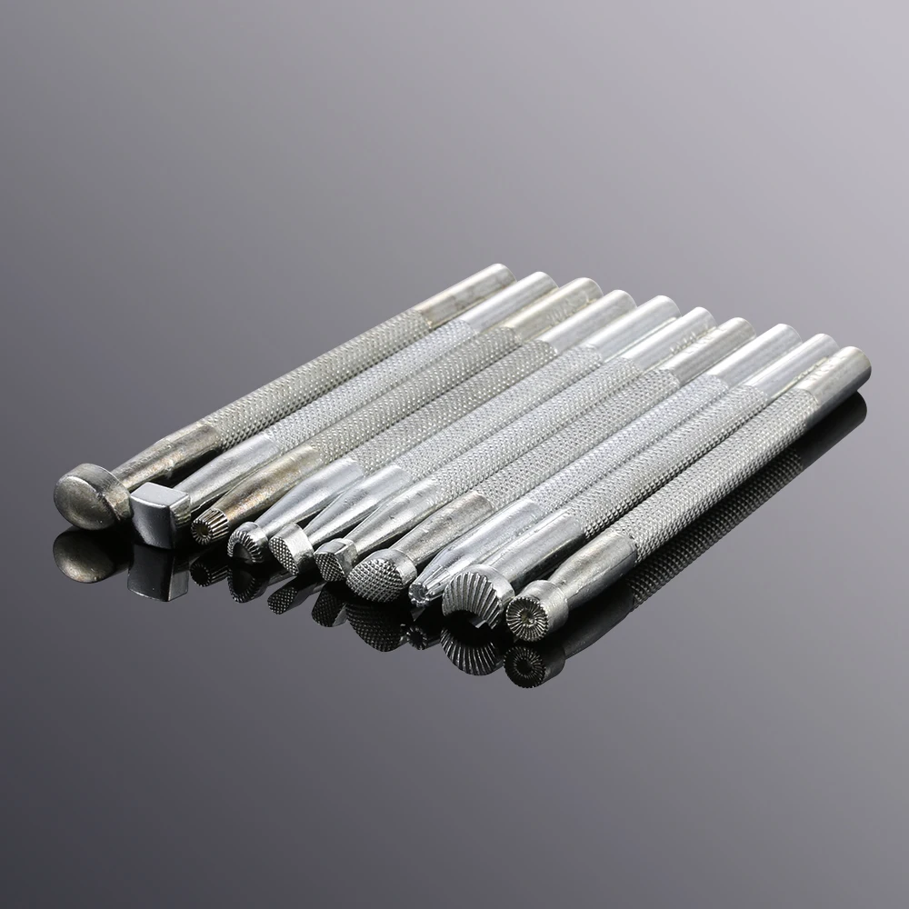 Description Picture 5 of itemMetal Leather Working Carving Saddle Making Tools Carving Leather Stamps Leather Stamping Solid DIY Craft Printinting Staming