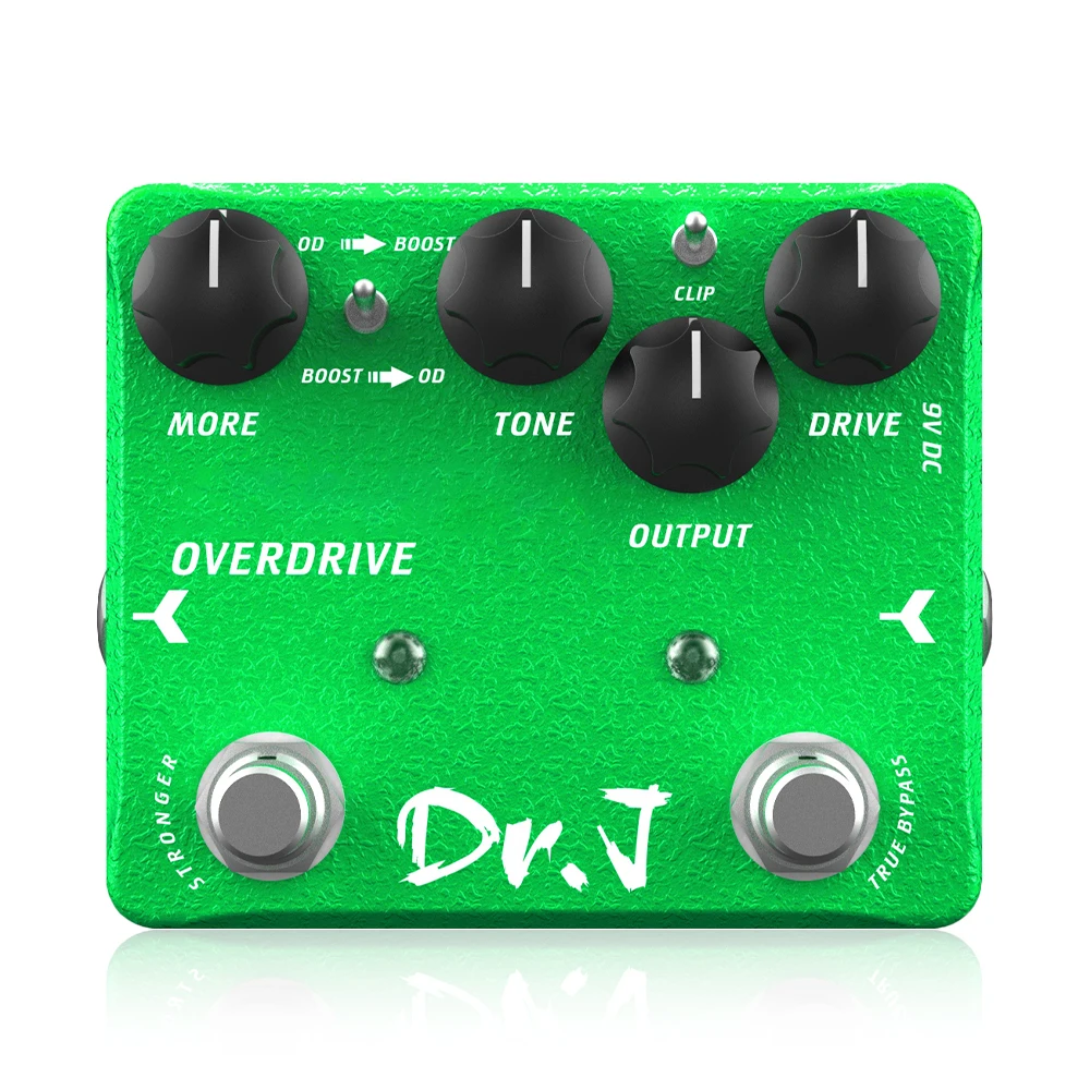 Dr. J Series D60 EMERALD Overdrive Guitar Pedal 15dB Boost Beautiful Warm Charac