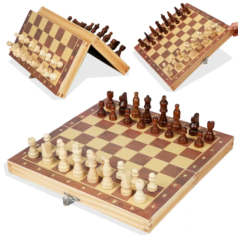 Classics Magnetic Chess with Foldable Board for Kids and Adults, Wooden Chess, Gift for Christmas, Birthday, New Year 2