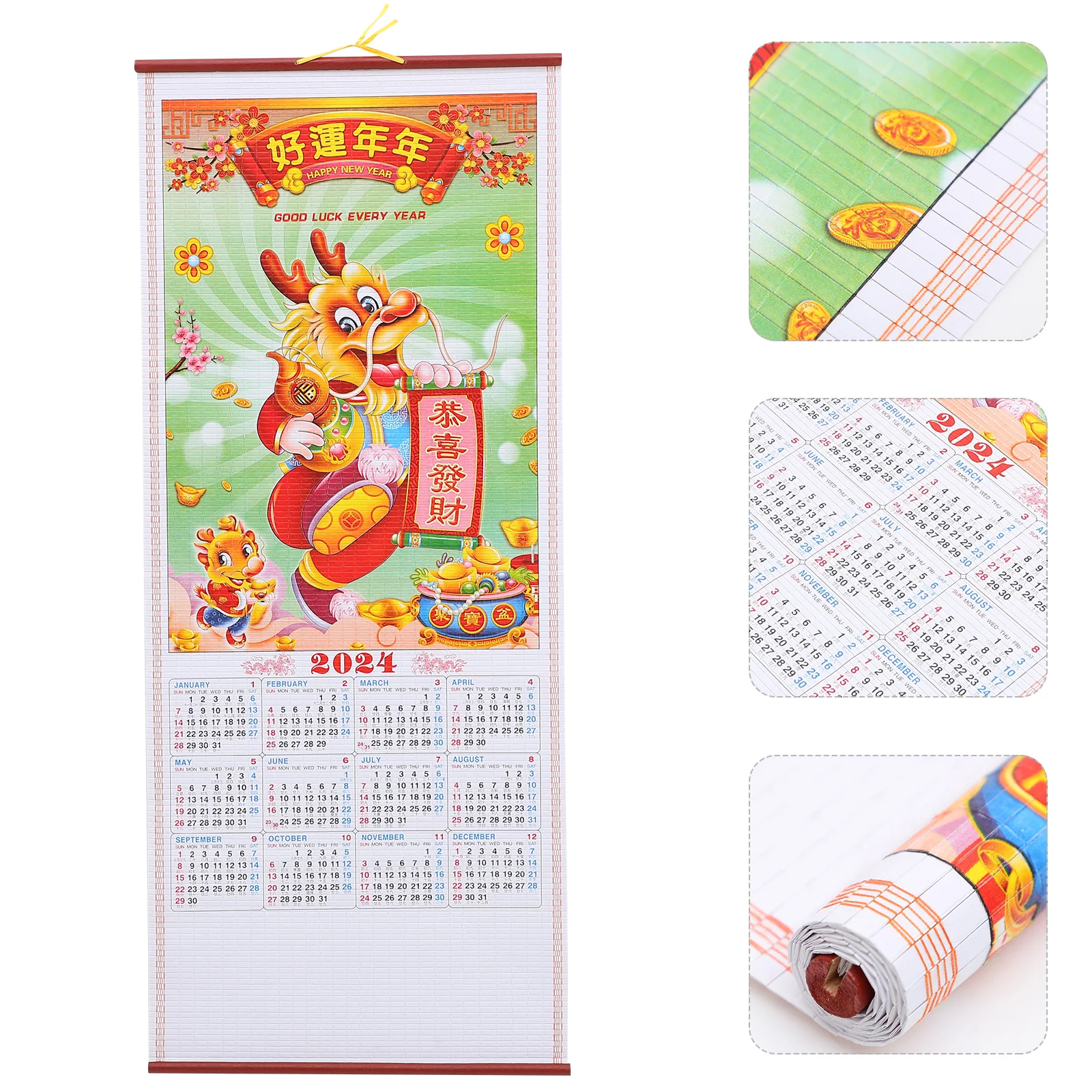 

Traditional Hanging Calendar Clear Printed Wall Calendar Delicate Office Wall Calendar(Random Style)