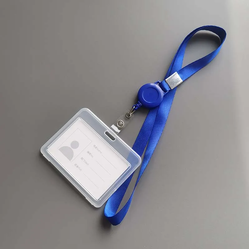 

1pc Staff Identification Name Badge Id Card Access Exhibition Paper Tag Case Plastic Badges Holder