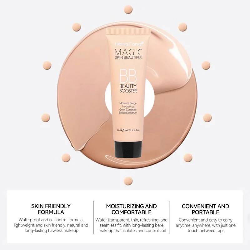 BB Cream Natural Nude Finish — Hydrating, Oil-Control, Long-Lasting Foundation 6