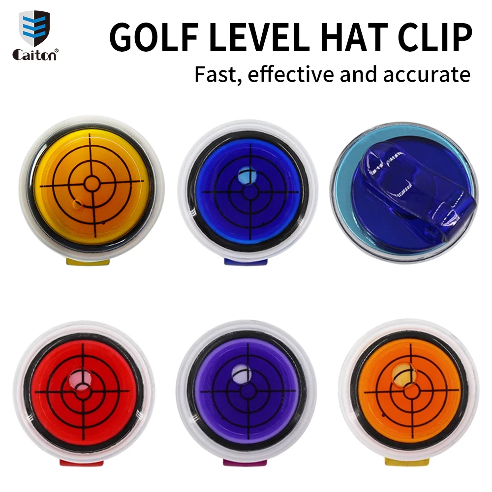 Caiton Magnetic Ball Marker Hat Clip Golf Putting Aid & multicolor optional Reader