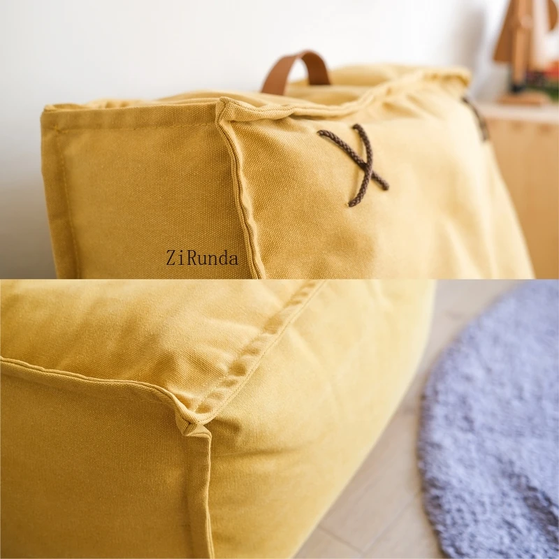 Children's sofa relies on single fabric cute bean bag bedroom leisure removable and washable single sofa