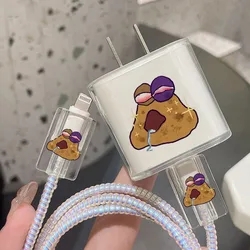 Adorable Cartoon Charger Cable Protector with Transparent Soft Shell Sleeve (4)