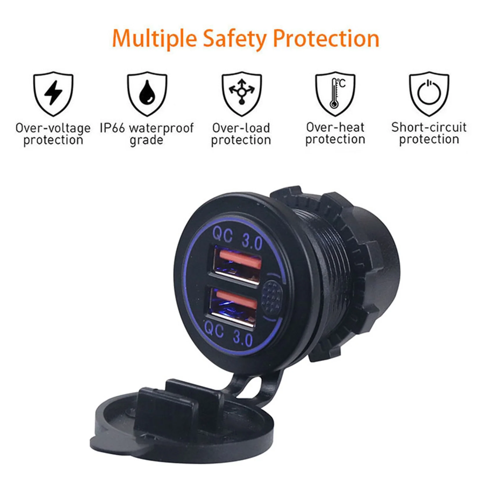   3.0  USB   ,  12V, 24V, 36W USB   ܼƮ,  ġ 