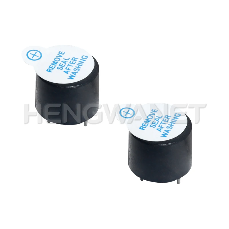 5V 액티브 버저 자기식 연속 경고음 12*9.5mm 미니 액티브 피에조 버저 (아두이노용)