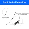 Wendy 10pcs Ellipse Flat Lashes Wholesale Individual Lashes Split-tips Eyelash Extension Soft Natural Flat Lash Makeup Supplies 2